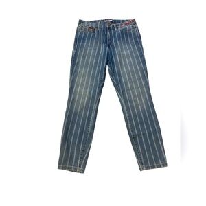 Tommy Hilfiger Blue Striped Skinny Jeans
